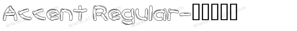 Accent Regular字体转换